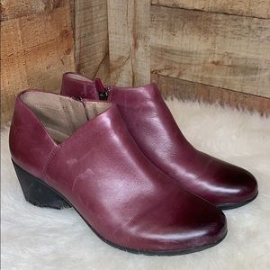 dansko reggie peep toe bootie